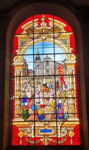 Procession du pardon de Saint Mathurin en l'église de Moncontour, le samedi 18 mai 2024